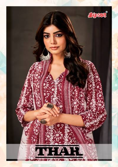 Thar 2182 By Bipson Fancy Cotton Summer Wear Salwar Kameez Collection